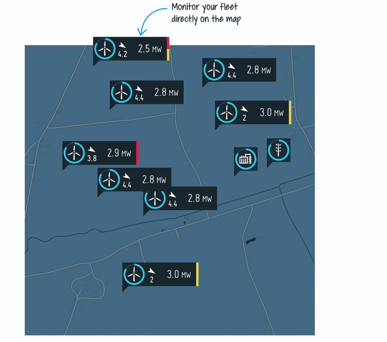 Monitoring map